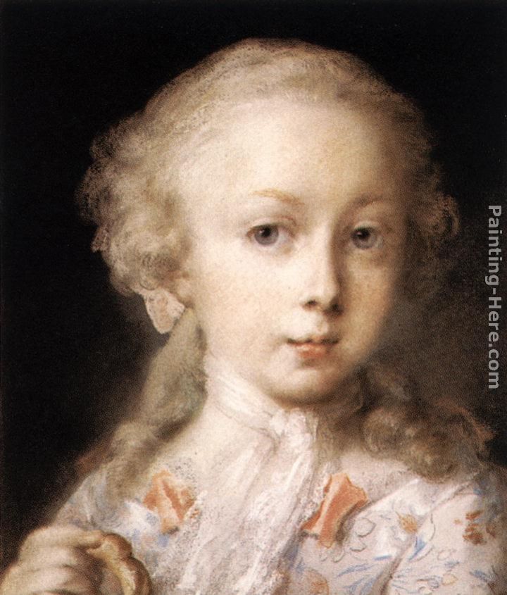 Young Lady of the Leblond Family. painting - Rosalba Carriera Young Lady of the Leblond Family. art painting